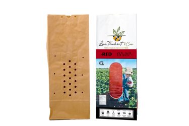 2 modèles de sacs de pommes de terre avec perforations et fenêtre